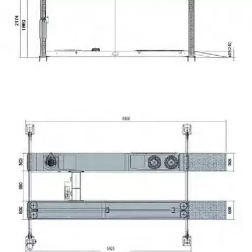 Launch TLT455W 4-Post Alignment Lift – 5500KG Capacity | Precision Vehicle Alignment Solution